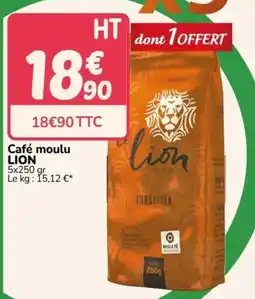 Promocash LION Café moulu offre