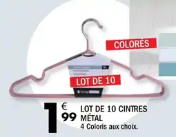 La Foir'Fouille Lot de 10 cintres metal offre