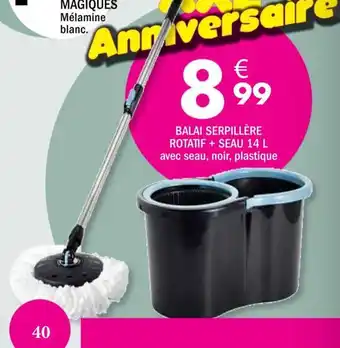 MAGIQUES BALAI SERPILLÈRE ROTATIF