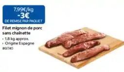 Costco Filet mignon de porc sans chainette offre