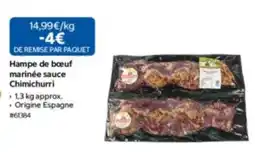 Costco Hampe de bœuf marinée sauce Chimichurri offre