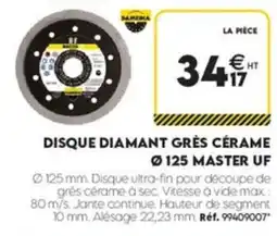 Tout faire matériaux SAMEIA DISQUE DIAMANT GRÈS CÉRAME offre