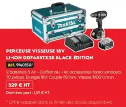 Tout faire matériaux Makita PERCEUSE VISSEUSE 18V offre