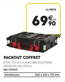 Tout faire matériaux PACKOUT COFFRET offre
