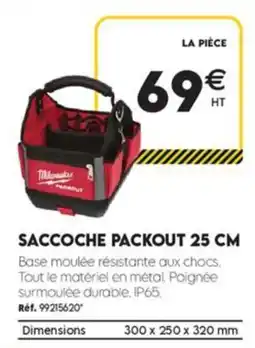 Tout faire matériaux Milwaukee Saccoche Packout 25 CM offre