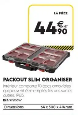 Tout faire matériaux LA PIÈCE PACKOUT SLIM ORGANISER offre