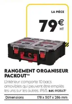 Tout faire matériaux PACKOUT RANGEMENT ORGANISEUR offre