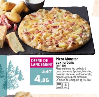 Croque Gel Pizza Munster Aux Lardons offre
