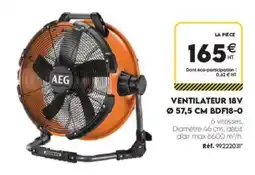 Tout faire matériaux AEG VENTILATEUR 18V offre