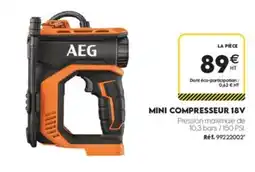 Tout faire matériaux AEG MINI COMPRESSEUR 18V offre