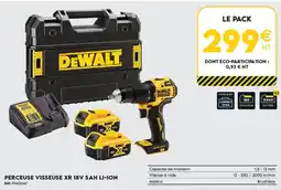 Tout faire matériaux Dewalt perceuse visseuse xr 18v 5ah li-ion offre