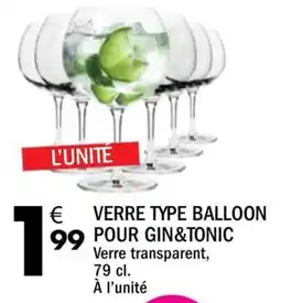 La Foir'Fouille VERRE TYPE BALLOON offre