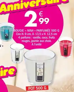 La Foir'Fouille Bougie nina parfumee offre