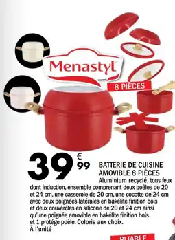 La Foir'Fouille Menastyl batterie de cuisine amovible offre