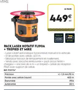 Tout faire matériaux DEO Laser rotatif FL190A + trepied et mire offre