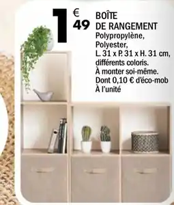 La Foir'Fouille BOÎTE DE RANGEMENT offre