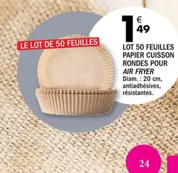 La Foir'Fouille Papier cuisson offre