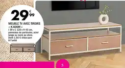 La Foir'Fouille K.koon meuble tv avec tiroirs offre