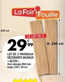La Foir'Fouille ALCOV Panneaux décoratifs muraux offre