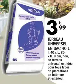 La Foir'Fouille Agricon terreau universel en sac offre