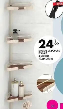La Foir'Fouille ETAGÈRE DE DOUCHE D'ANGLE offre