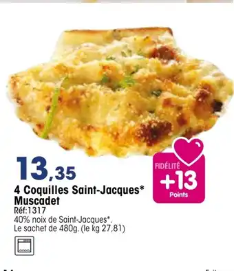 Croque Gel 4 Coquilles Saint-Jacques offre