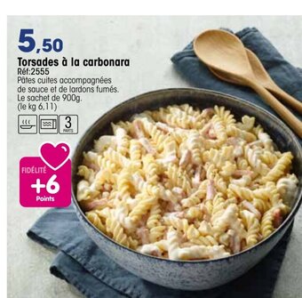 Croque Gel Torsades à La Carbonara offre