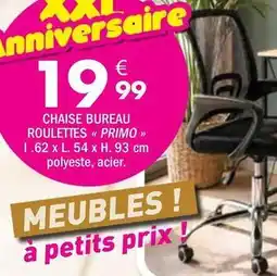 La Foir'Fouille Chaise bureau roulettes offre
