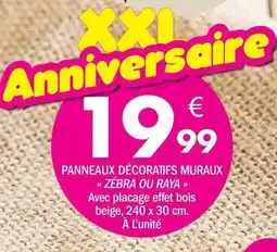 La Foir'Fouille Panneaux décoratifs muraux zebra ou raya offre