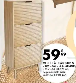 La Foir'Fouille Meuble à chaussures ophelia offre