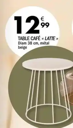 La Foir'Fouille Table cafe offre