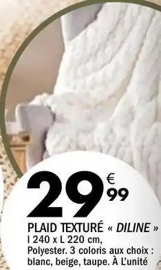 La Foir'Fouille Plaid texture offre