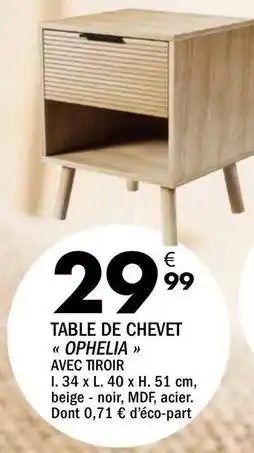 La Foir'Fouille Table de chevet offre