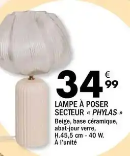 La Foir'Fouille Lampe a poser secteur phylas offre