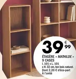 La Foir'Fouille Étagère mathilde 9 cases offre