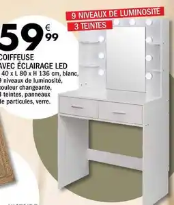 La Foir'Fouille Coiffeuse avec éclairage led offre