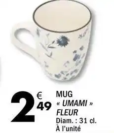 La Foir'Fouille Mug umani fleur offre