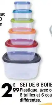 La Foir'Fouille Set de 6 boite offre