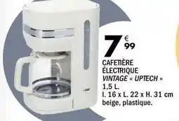 La Foir'Fouille Uptech - cafetière électrique vintage uptech 1,5 l offre