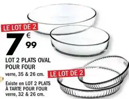 La Foir'Fouille Lot 2 plats oval pour four offre