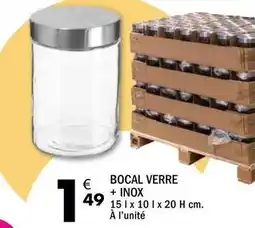 La Foir'Fouille Bocal verre + inox offre