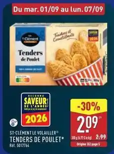 ALDI Clément - st-clement le volailler tenders de poulet offre