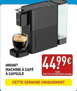 ALDI Ww - machine a cafe a capsule offre