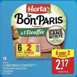 ALDI Herta - le bon paris à l'étouffée offre