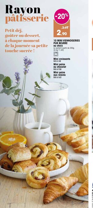 Croque Gel 10 Mini Viennoiseries Pur Beurre offre