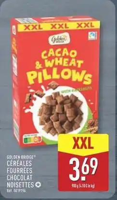 ALDI Golden bridge - carabinero cacao & wheat pillows offre
