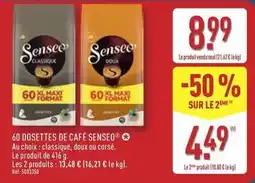 ALDI Senseo - 60 dosettes de café offre