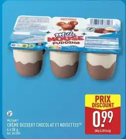 ALDI Crème dessert chocolat et noisettes offre