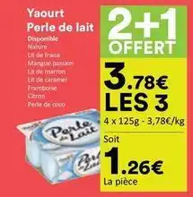 Hmarket Yaourt perle de lait offre