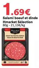 Hmarket Salami boeuf et dinde hmarket sélection offre